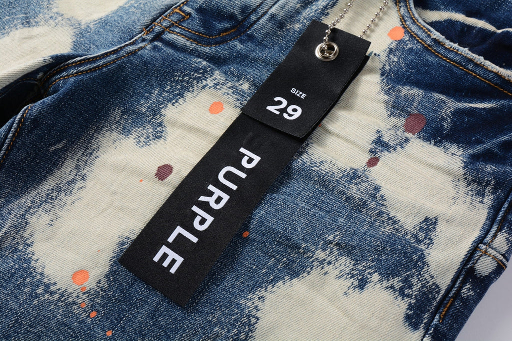Purple Brand Relaxed Fit Denim Shorts