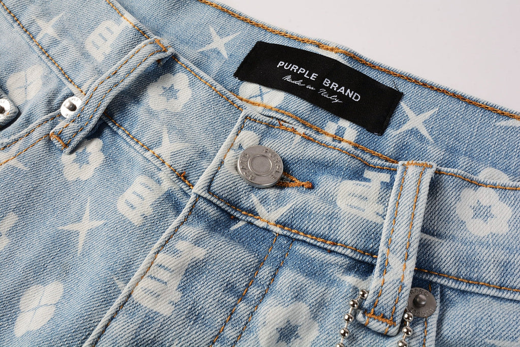 Purple Brand Denim Shorts #5089 | Relaxed Fit Cotton