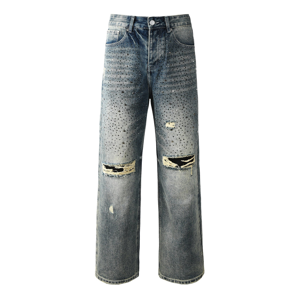 Purple Brand Crystal Diamond Skinny Jeans #9131