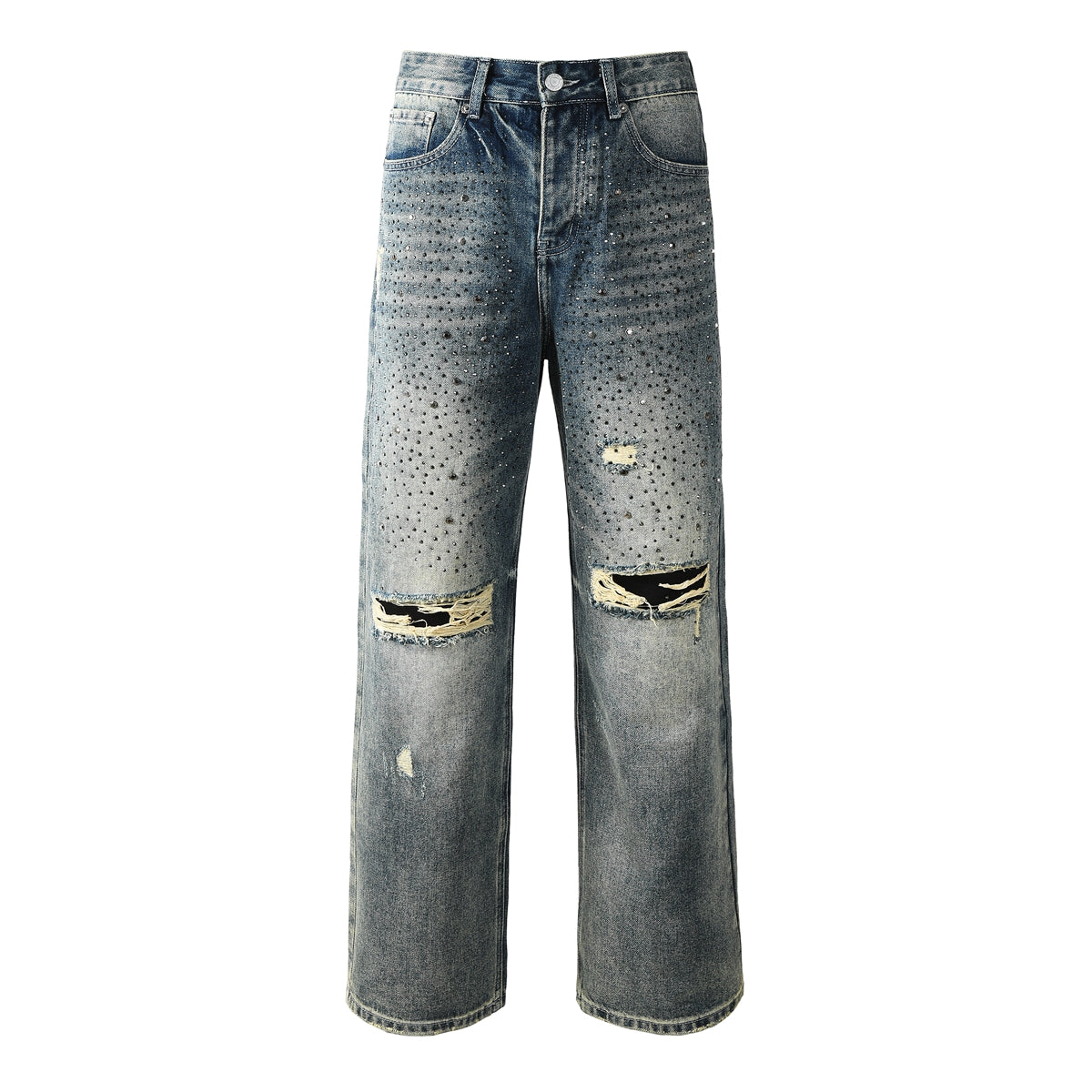 Purple Brand Crystal Diamond Skinny Jeans #9131