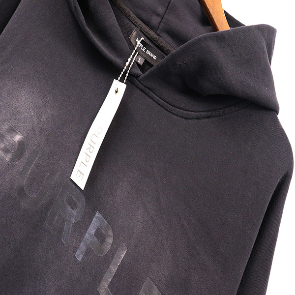 Purple Brand Logo Printed Hoodie
