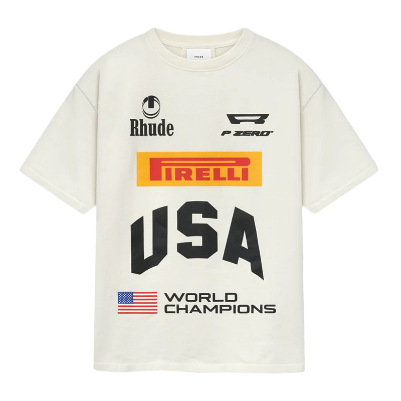 Rhude Pirelli USA World Champions Tee