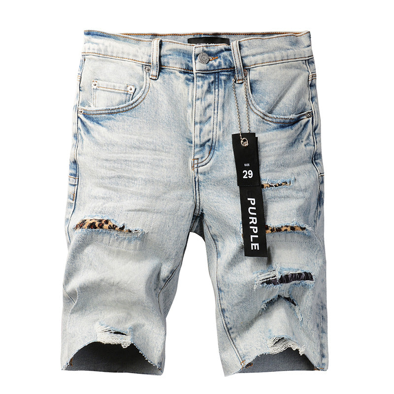 Purple Brand Denim Shorts #5087 – Relaxed Fit Pre-Fall 2024