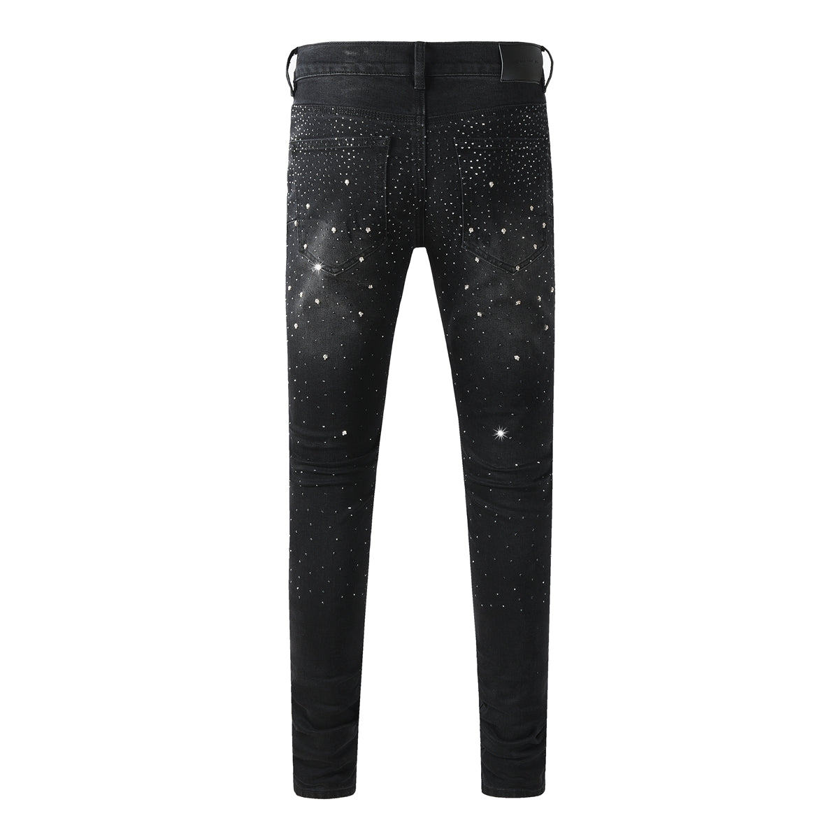 Purple Brand Crystal Diamond Skinny Jeans #9130