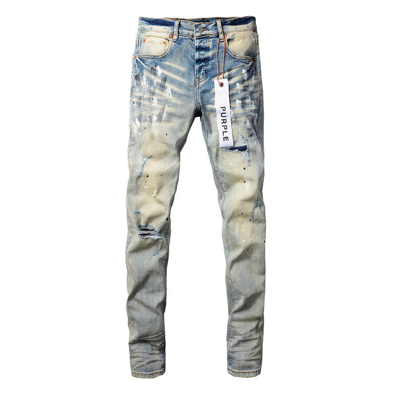Purple Brand Jeans #9007 | Skinny Fit Scratched Denim