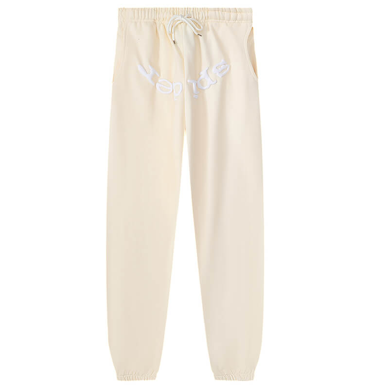 Sp5der Logo Foam Print Jogger Pants – Apricot