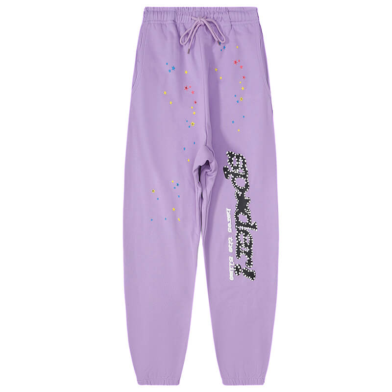 Sp5der Young Thug Purple Jogger Pants